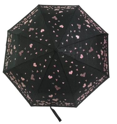 BSCI 190T Polyester Fabric Magic Printing Three Folding Umbrella