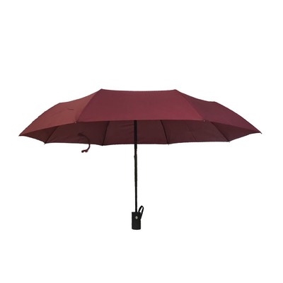 Windproof Fiberglass Rib 190T Polyester Foldable Travel Umbrella