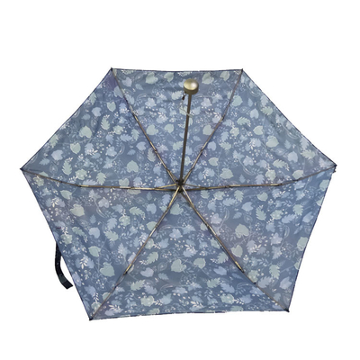 21 Inch 6 Panels UV Protection Advertising Super Mini Umbrellas With Digital Printing