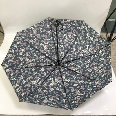 BV 190T Polyester 8 Metal Ribs Pocket Umbrella With Rolling Printing
