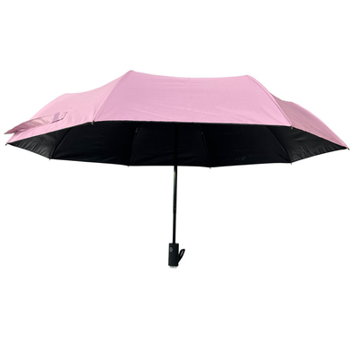 TUV Pongee Folding Full Automatic UV Protection Umbrella For Travel