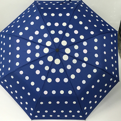 Magic Printing Folding Automatic Open Pongee Fabric Umbrella For Ladies