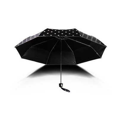 Custom 3 Folding Digital Printing UV Coating Windproof Rain Umbrella