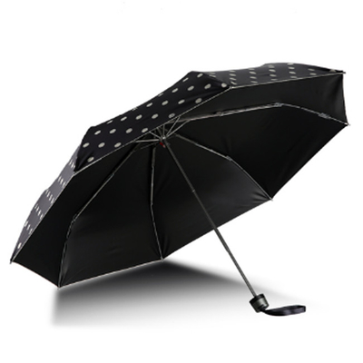 Custom 3 Folding Digital Printing UV Coating Windproof Rain Umbrella