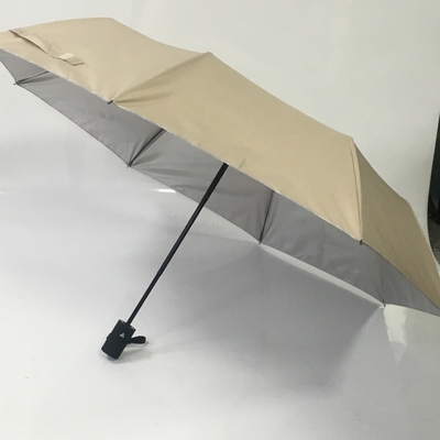 190T Pongee UPF30+ Sun Protection Umbrella With UV Coating