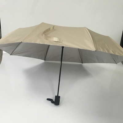 190T Pongee UPF30+ Sun Protection Umbrella With UV Coating