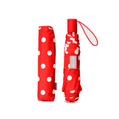 Polka Dot Printing 21inchx8K Pongee 190T Sun Protection Umbrella For women
