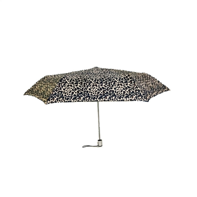 Lepoard Printed Anti UV Mini Windproof Pocket Umbrella