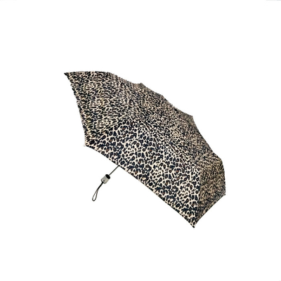 Lepoard Printed Anti UV Mini Windproof Pocket Umbrella