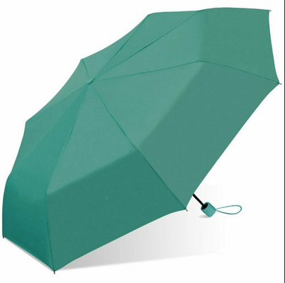 42'' ARC Mini Folding Solid Color Manual Open Umbrella