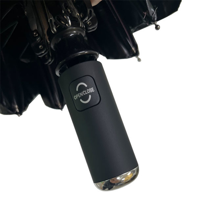 UPF 30 Auto Open Close 3 Folding Umbrella With Blacking UV Coating