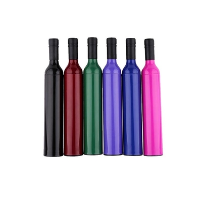 BV 190T Pongee Fabric UV Coating Wine Bottle Umbrellas With Case