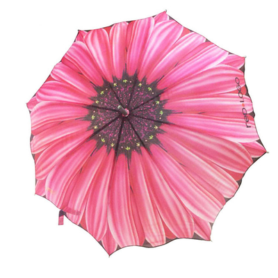 EN71 Creative Flower Shaped 3 Folding Umbrella 23 Inchx8K For Ladies