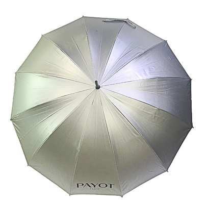 Diameter 105cm 12 Ribs Auto Open Umbrella With UV Coating