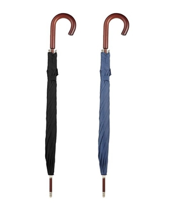 BSCI Normal Standard Size 190T Pongee Fabric Wooden Handle Umbrella