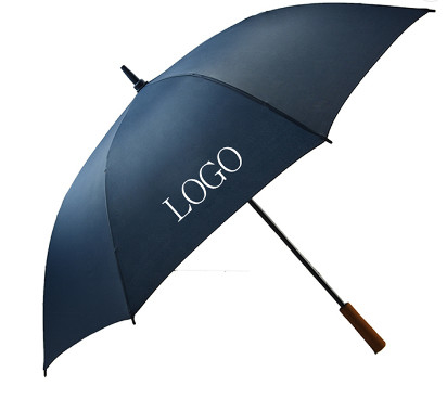 Fiberglass Frame 190T Pongee Straight Windproof Golf Umbrellas