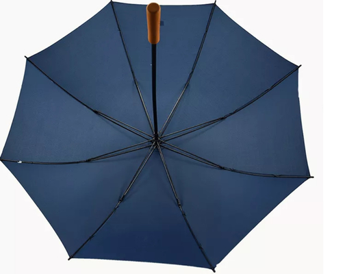 Fiberglass Frame 190T Pongee Straight Windproof Golf Umbrellas
