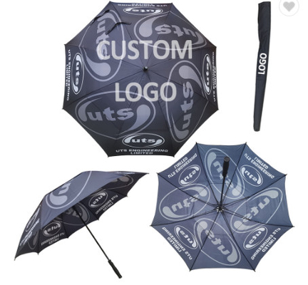 Windproof Auto Open 30" 60" Pongee Sublimation Umbrella