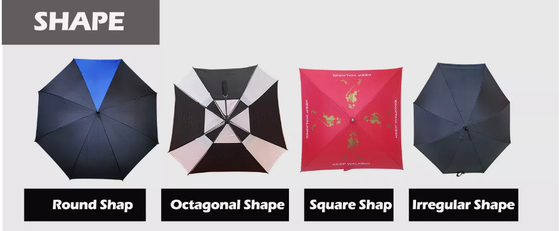 Windproof Auto Open 30" 60" Pongee Sublimation Umbrella