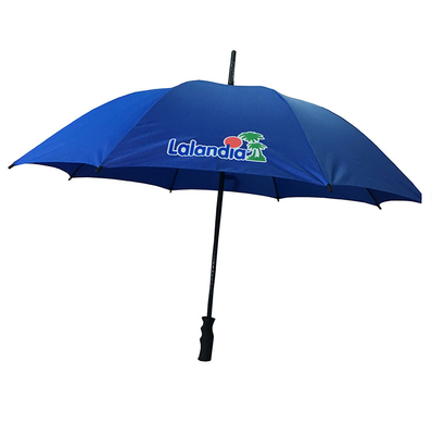 Manual Open Fiberglass Shaft Pongee Small Golf Umbrella