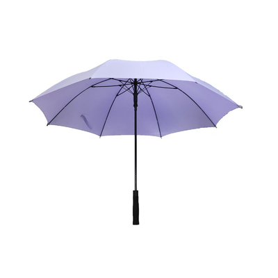 190T Pongee Double Canopy Fiberglass Windproof Golf Umbrella Straight Oversize