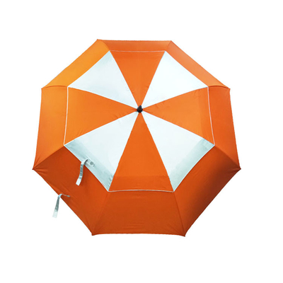 Double Layers Golf Umbrella Vent Strong With Logo Prints