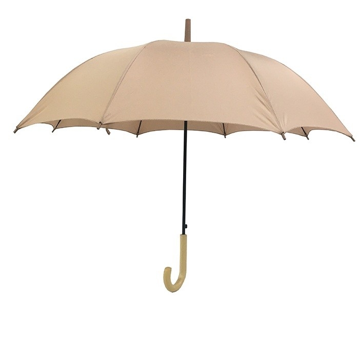 Plain Color Long Umbrella Auto Open Umbrella Long Design Closed Length 92cm