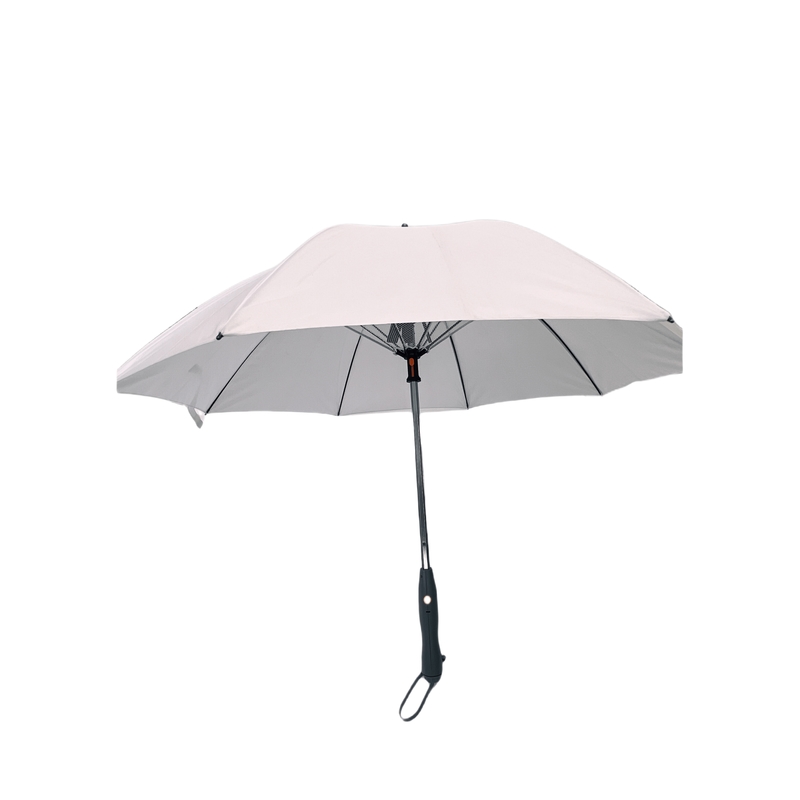 Customized Color Logo Pongee Outdoor Fan Umbrella Steel Shafe Fiberglass Frame