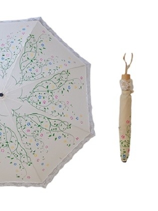 Super Lightweight 2 Folding Reverse Umbrella Satin Frame Fiberglass Ribs Manual Open 19 Inches 8 Panels