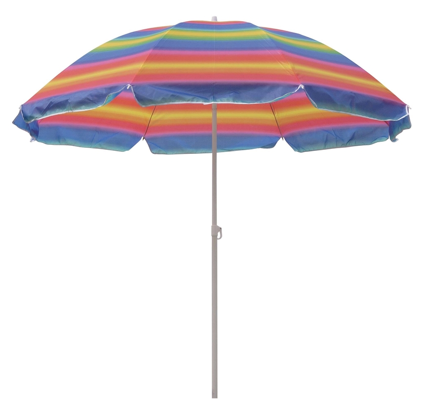 42 inches Streerable Metal Beach Umbrella With UPF 50 Protection with 210T oxford fabric
