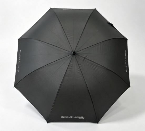 Custom Printing All Fiberglass Windproof Golf Umbrella With Double Canopy Design