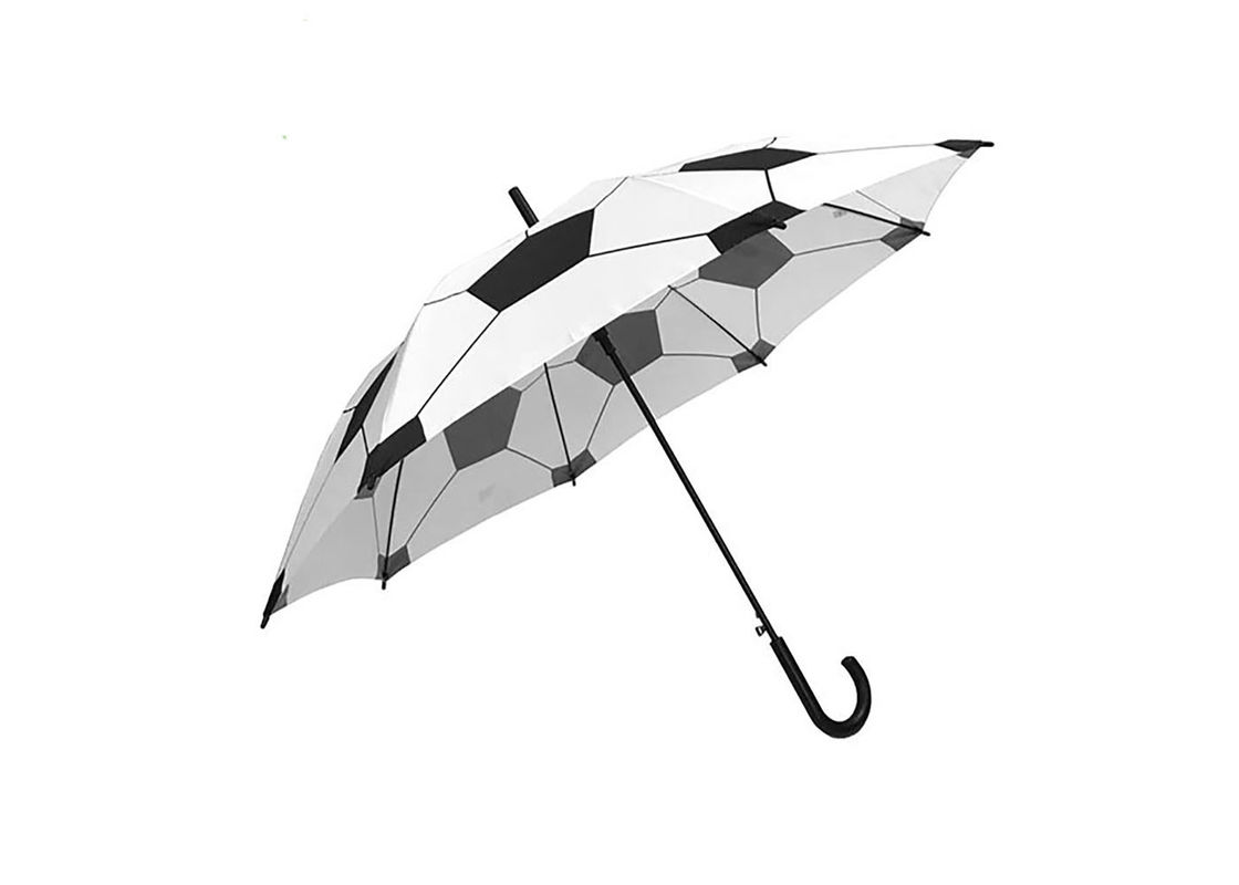 Large Auto Open Stick Umbrella Football Printed Easy One Handed Operation