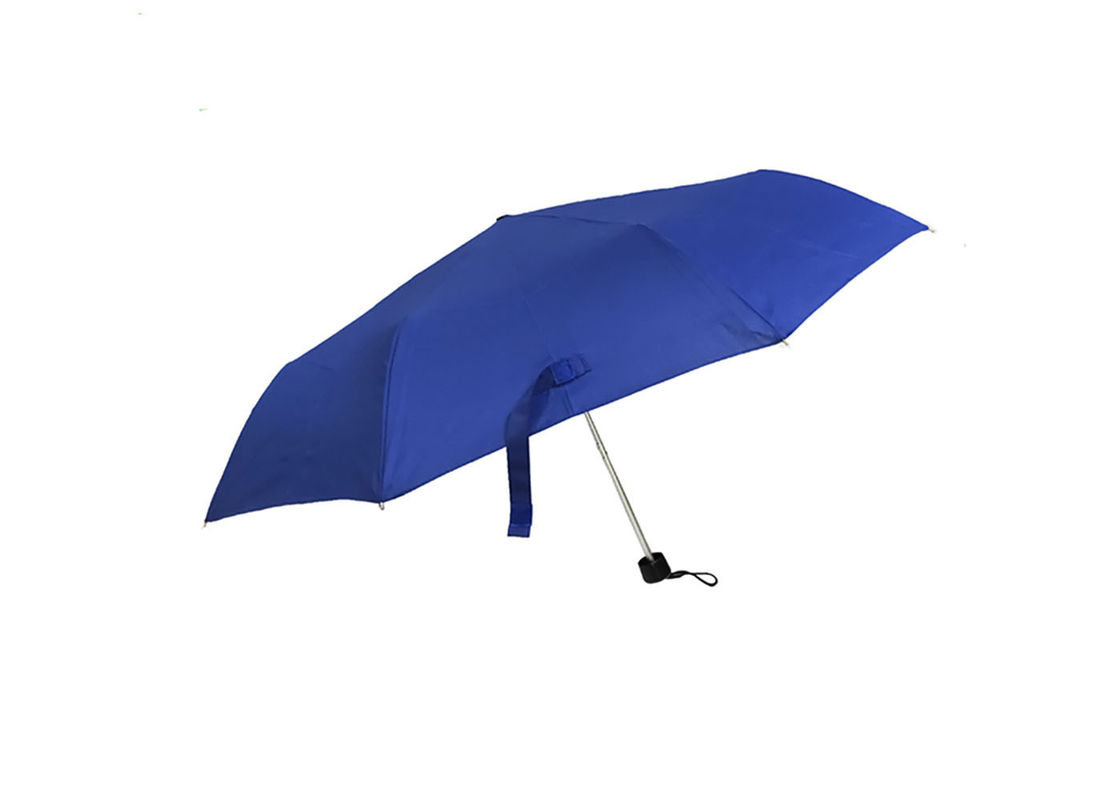 Lightweight Aluminium Compact Travel Umbrella , Straight Handle Umbrella Size 21&quot;