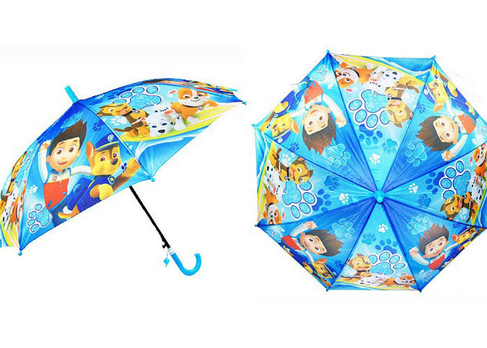 Automatic Open Child Size Umbrella , Kids Umbrella Boys Fashion Design Printing