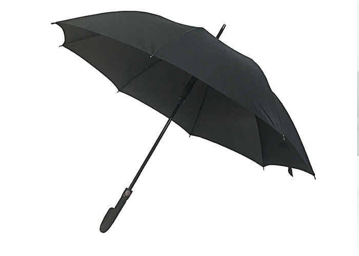 Strong Sturdy Promotional Golf Umbrellas Pongee Materials Fiberglass Ribs