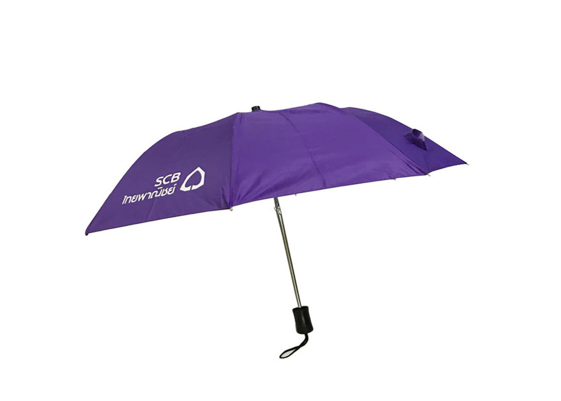 Foldable Anti UV Umbrella , Triple Fold Umbrella Super Light Manual Close Open