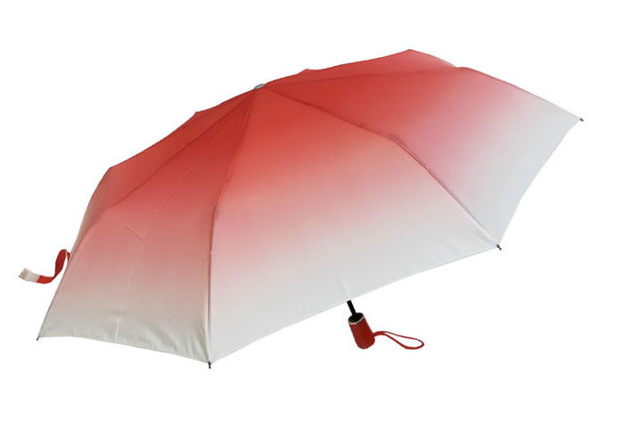 Windproof Folding Travel Umbrella , UV Protection Travel Umbrella Color Changing