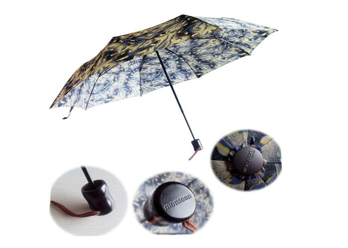 Customized Logo Automatic Travel Umbrella Gift Manual Easy Open Colorful