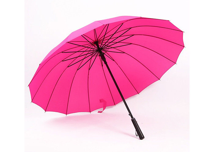 Printed 23 Inch Ladies Windproof Umbrella , Strong Umbrella Wind Resistant