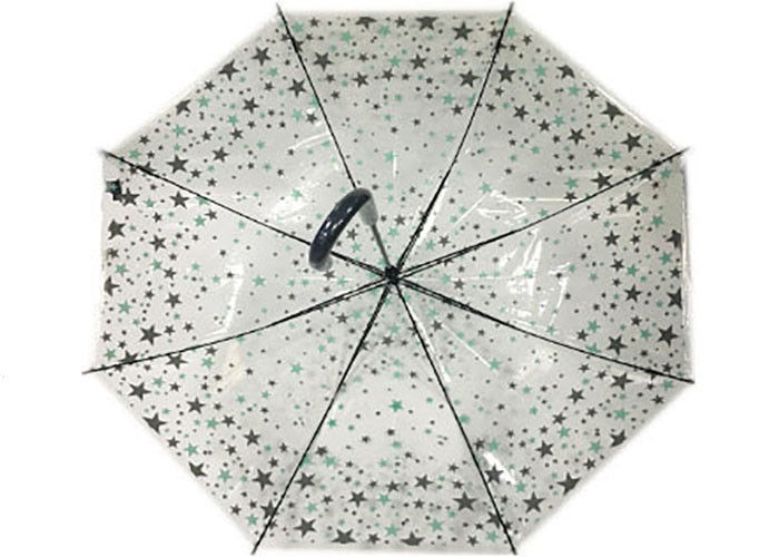 23&quot; Auto Open POE Transparent Rain Umbrella Customized Creative Umbrella Design