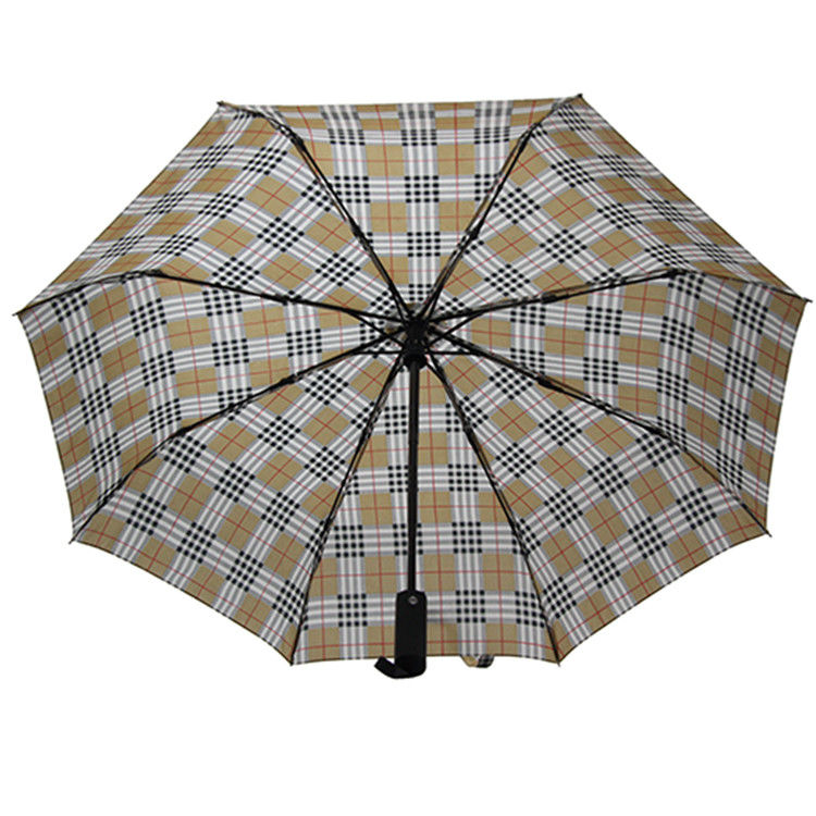 8mm Metal Shaft Full Automatic Umbrella Stripe Pattern For Business Men