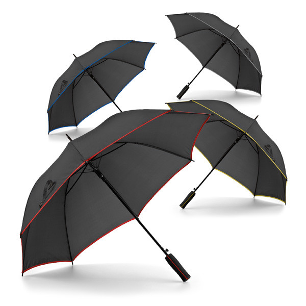 120cm Fiberglass Shaft Pongee Auto Open Golf Umbrella OEM Available