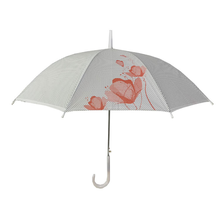 Digital Printing Ladies Windproof Straight Umbrella