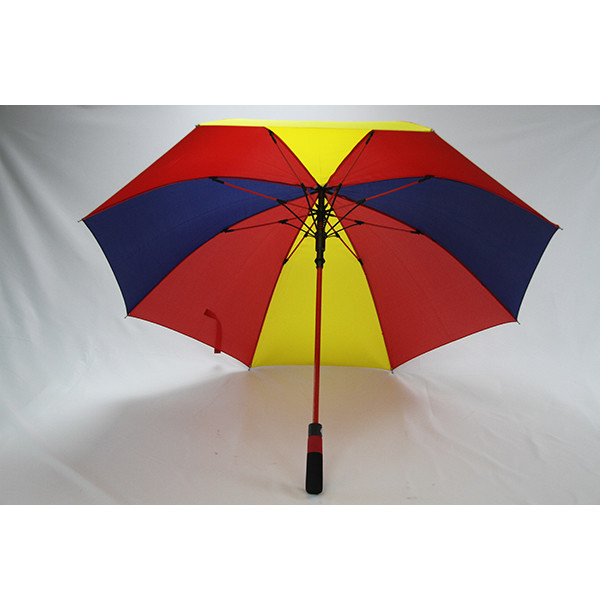 BSCI Pongee Fabric Three Colors Joint Colorful Golf Umbrellas