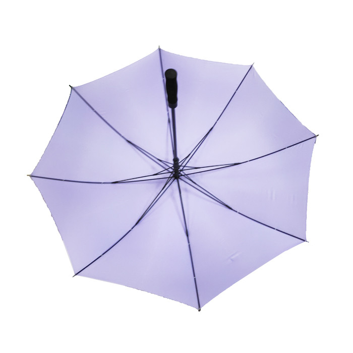 190T Pongee Double Canopy Fiberglass Windproof Golf Umbrella Straight Oversize