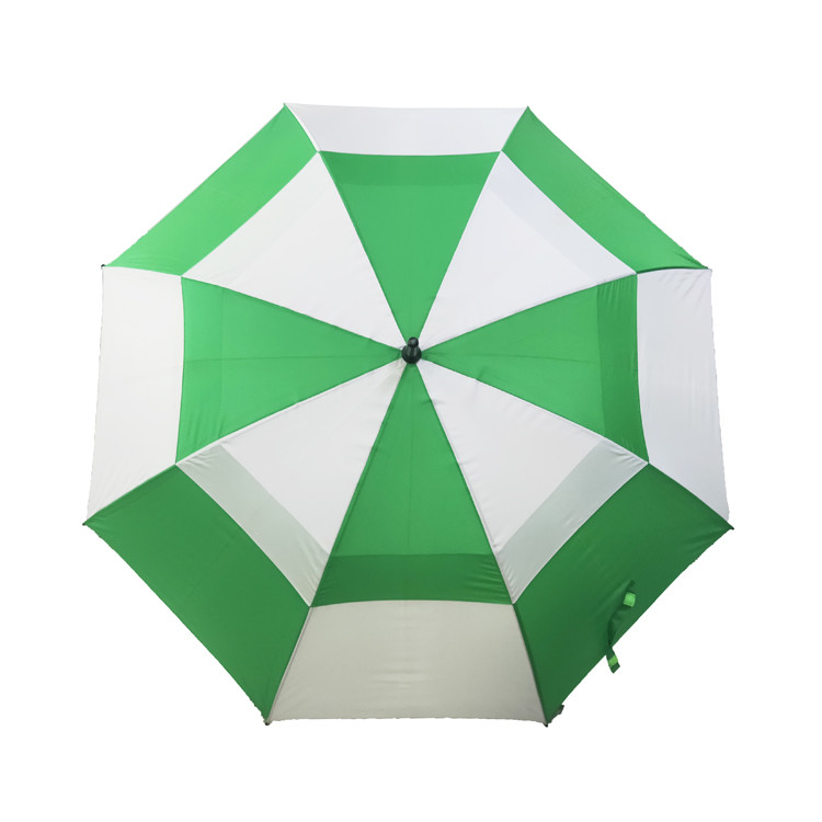 Gold 68 Inch Golf Rain Umbrella For Promotion