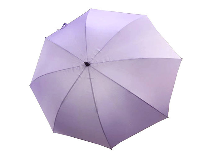 Automatic Long Shaft Purple Golf Umbrella , Windproof Golf Umbrellas 27 Inch 8 Pannels